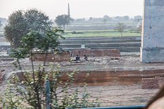 Brickworks between Agra and Delhi, February 2016