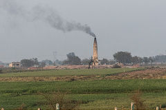 Brickworks between Agra and Delhi, February 2016