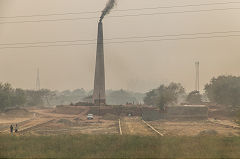 Brickworks between Dehli and New Jalpaiguri, March 2016