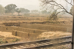 Brickworks between Dehli and New Jalpaiguri, March 2016