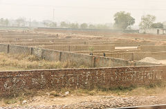 Brickworks between Dehli and New Jalpaiguri, March 2016