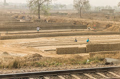 
Brickworks between Dehli and New Jalpaiguri, March 2016