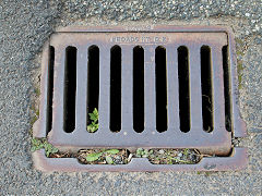 
'Broads 117 D2' drain cover found in Saundersfoot, Pembrokeshire