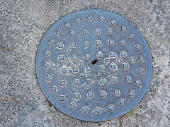 'L&DPDC Sewers', for Llandaff & Dinas Powis (Rural) District Council, found at Dinas Powis, July 2024