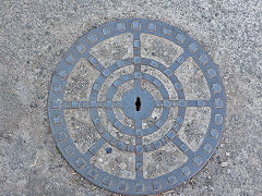 'L&DPDC Sewers', for Llandaff & Dinas Powis (Rural) District Council, found at Dinas Powis, July 2024
