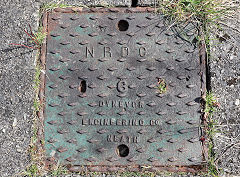 'NRDC 6 Dynevor Engineering Co Neath', Neath Rural District Council, found at Pont Rhydyfen, March 2025