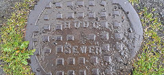 'RUDC Sewer', Risca Urban District Council, © Photo courtesy of Martyn Davies