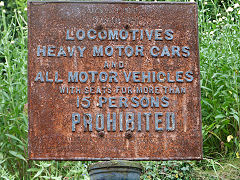 
'Roads Act 1920' prohibited notice, Clydach Gorge, July 2012