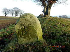 
'B' probably Bedwellty near Manmoel with 'EV' for Ebbw Vale © Photo courtesy of Jon Glew