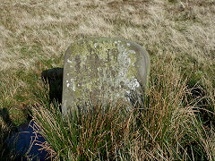 
'BH Boundary of Minerals Settled by Act of Parliament 1839', stone 2, Gwyddon Valley