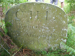 
'CHL Boundary of Minerals Settled by Act of Parliament 1839', stone 1, Cwmcarn Valley