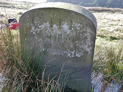 
'CHL Boundary of Minerals Settled by Act of Parliament 1839', stone 2, Gwyddon Valley