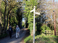 'Midford 1, Combe Hay SCC fingerpost, Combe Hay, Somerset, March 2022