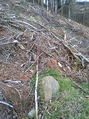 Cwmcarn boundary stone 9 at ST 24278 94059, © Photo courtesy of Robert Kemp