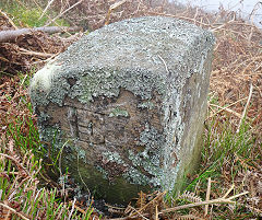 
'E', side 2 of a triangular stone with 'JCH XV' on reverse © Photo courtesy of Lawrence Skuse