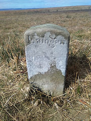 
'Edlogan Abercarn' stone 3 at ST 25742 98099, © Photo courtesy of Robert Kemp