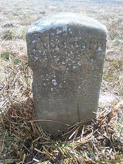 
'Edlogan Abercarn' stone 3 at ST 25742 98099, © Photo courtesy of Robert Kemp