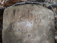 
'Edlogan Abercarn' stone 7 at ST 26013 98247, © Photo courtesy of Robert Kemp