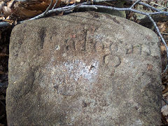 
'Edlogan Abercarn' stone 7 at ST 26013 98247, © Photo courtesy of Robert Kemp