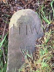 
'I I I W', possibly a parish boundary on Skirrid Fawr, Abergavenny. © Photo courtesy of Sue Kennett