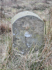 
'LUP', Llanfrechfa Upper Parish, stone 1 with 'PP' on reverse, © Photo courtesy of Lawrence Skuse