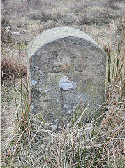 
'LUP', Llanfrechfa Upper Parish, stone 1 with 'PP' on reverse, © Photo courtesy of Lawrence Skuse