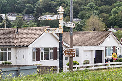 Sand Bay SCC fingerpost, Weston-Super-Mare, June 2019