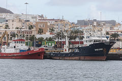 'Gofio' and 'Atlantic Explorer' at Gran Canaria, February 2018