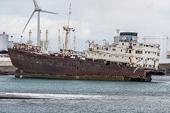 The wreck of the 'Telamon', Lanzarote, February 2018
