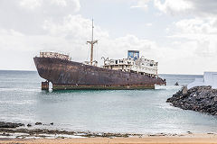 The wreck of the 'Telamon', Lanzarote, February 2018