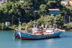 
St Lucia, old ships at Castries, December 2014