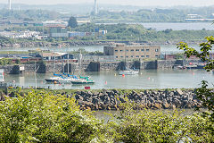 Barry steamer pier and railway station, May 2018