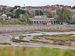 Barry Island viaduct and '150 267', October 2023