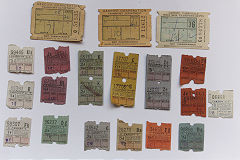 
'Cardiff Corporation Transport' and City of Cardiff' bus tickets from the 1960s