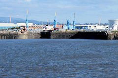 Cardiff Dock entrance lock, October 2010