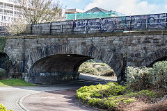 
West Junction Canal bridge, Bute Street, Cardiff, March 2018