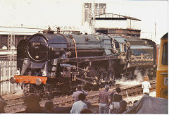 
Cardiff Canton open day, 92220 'Evening Star', August 1985