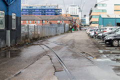 
Curran Road trackwork North of 'Index Engineering Works', Cardiff, March 2018