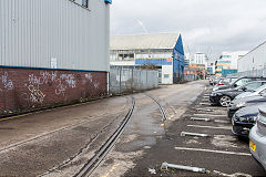 
Curran Road trackwork North of 'Govt Training Centre', Cardiff, March 2018