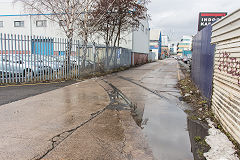 
Curran Road trackwork South of 'Govt Training Centre', Cardiff, March 2018