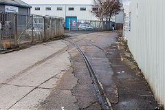 Curran Road trackwork South of 'Govt Training Centre', Cardiff, March 2018
