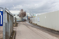 Curran Road trackwork South of 'Govt Training Centre', Cardiff, March 2018