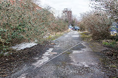 Curran Road trackwork to the South of the Southern 'Engineering Works', Cardiff, March 2018