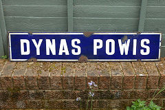 
Barry Railway 'Dynas Powis' signalbox nameplate, c1880, © Photo courtesy of Ray Weavin