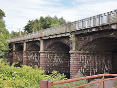 The TVR main line over the River Taff, July 2022