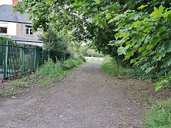 The course of the Glamorganshire Canal through Llandaff North, July 2022