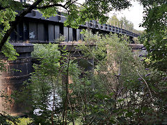 
The TVR loop line over the River Taff, July 2022