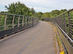 
The TVR loop line over the River Taff, July 2022