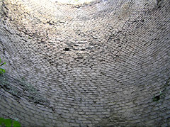 
The interior of the old kilns, Aberthaw Pebble Limeworks, May 2010