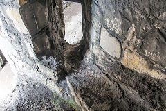 
Aberthaw Pebble Limeworks, Old kilns lime run-off channels, July 2016